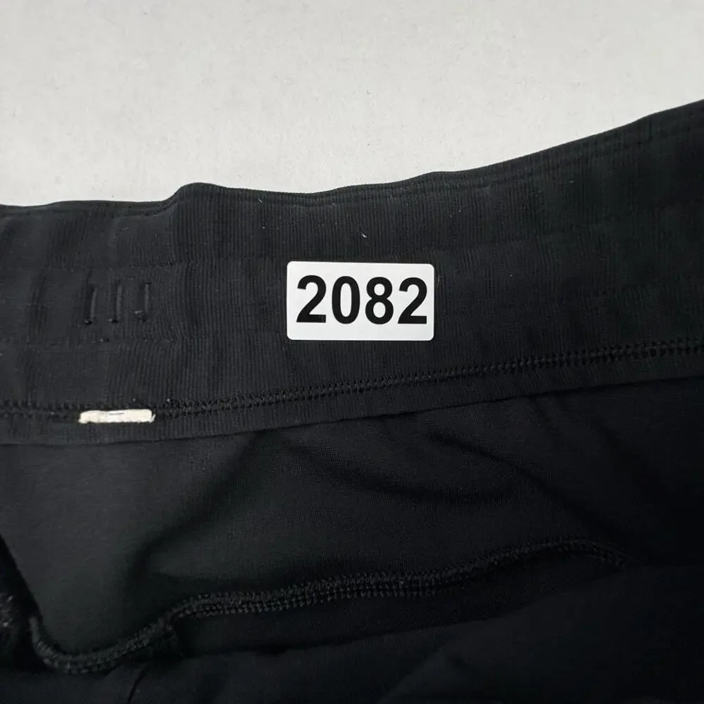 Lululemon Jogger Pants Mens Large Black Elastic Waist Knit Slim Fit Lounge Gym
